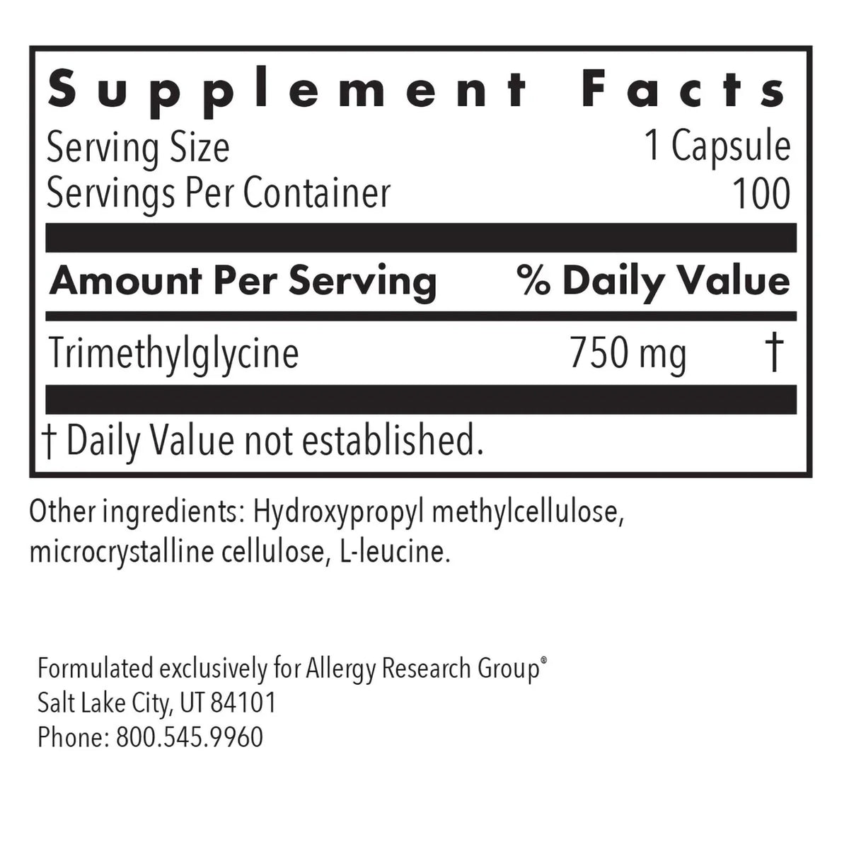Trimethylglycine TMG